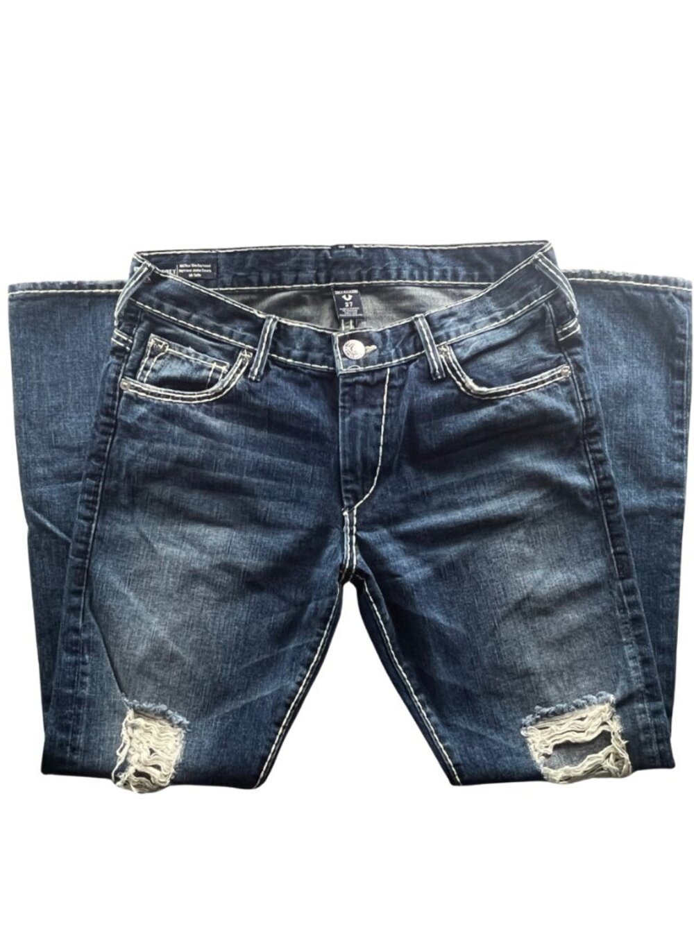 True Religion Audrey Mid Rise Slim Boyfriend Jeans Size 27